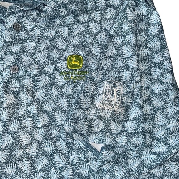 FootJoy Shadow Palm Men's XL Polo John Deere Classic Deere Run Golf Shirt - Picture 4 of 10